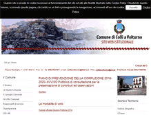 Tablet Screenshot of comune.colliavolturno.is.it